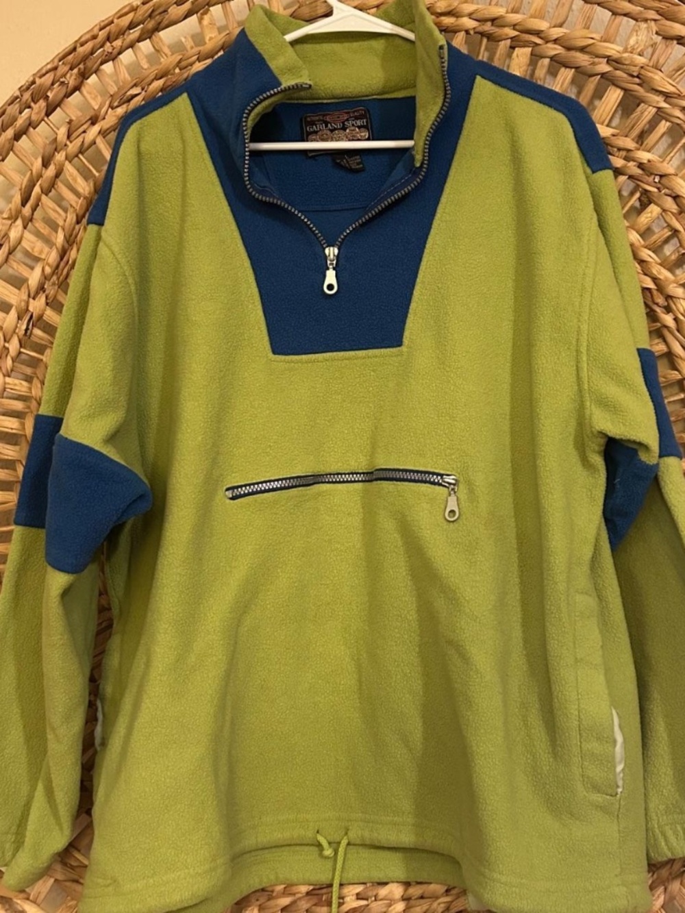 Vintage Green and Blue Fleece